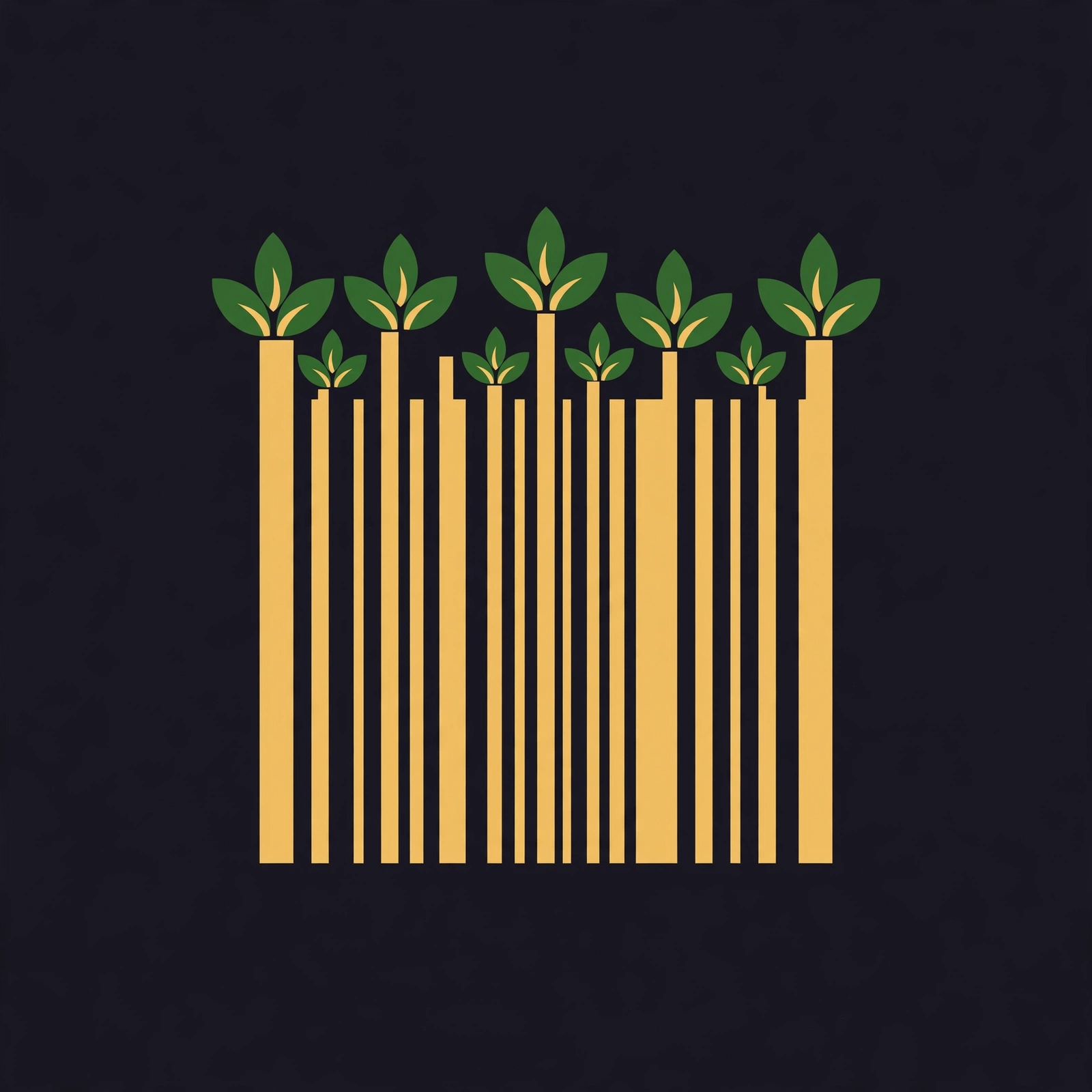 TruthToPlate logo — a barcode growing leaves